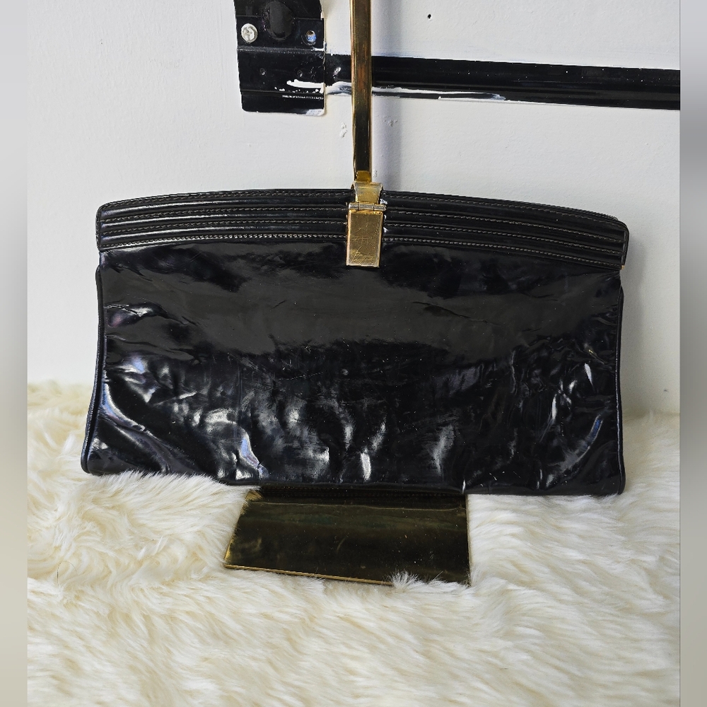 Gucci Vintage Patent Leather Clutch Bag - Picture 3 of 8